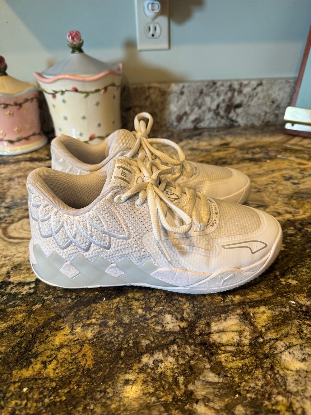 Puma MB1 M.E.L.O Lightweight White Athletic Sneakers
